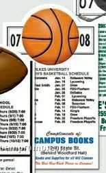 Basketball Sports Schedule Magnet