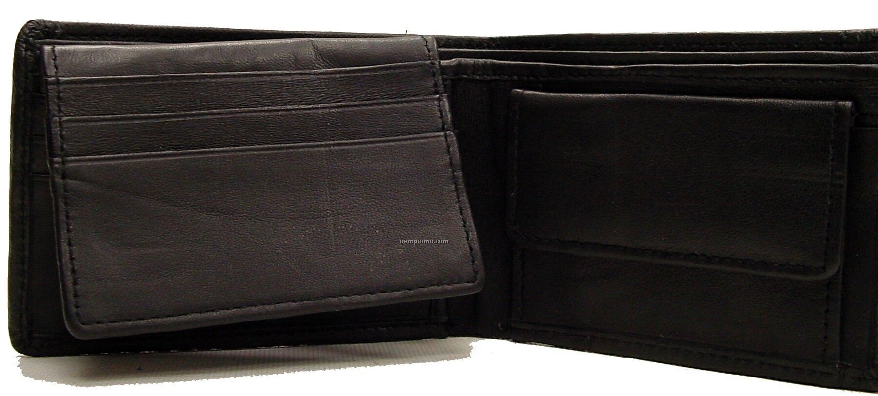 Black Lambskin Napa Bi-fold Wallet