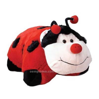 Lady Bug Pillow Pal Stuffed Animal With Bandana