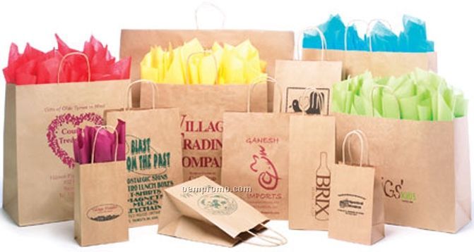 Shopping Bag With Twisted Paper Handles (16"X6"X15.5")