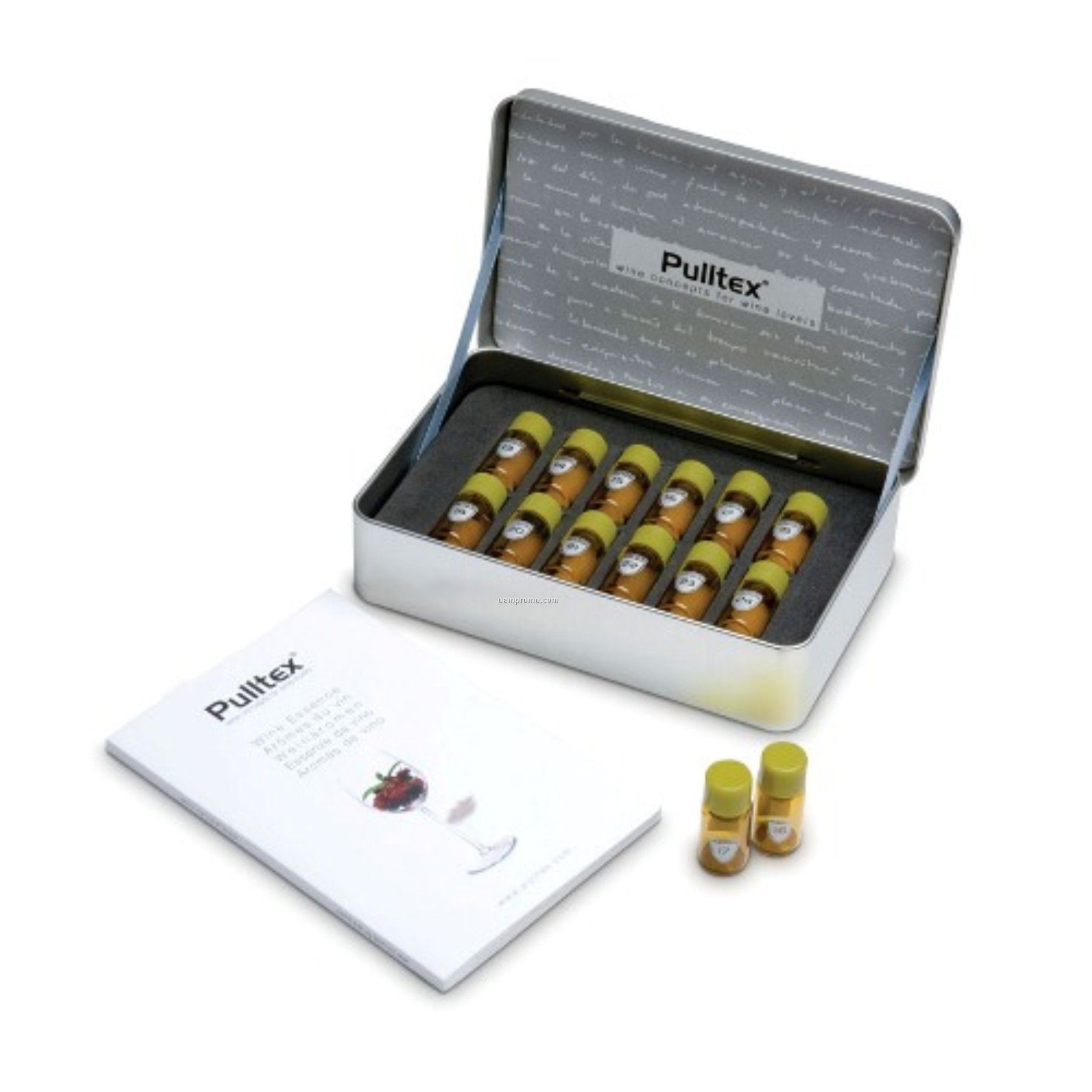 White Wine Essences Collection Kit With 12 Vial Jars(Laser Engraved)