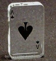 Acrylic Paperweight Up To 20 Square Inches / Playing Card