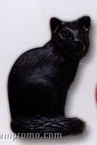 Black Cat Stock Shape Pencil Top Eraser