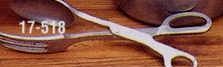 10" Fork And Spoon Tongs