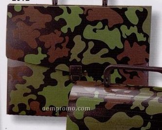 Camouflage Attache Case (12"X9-1/2"X1-1/2")