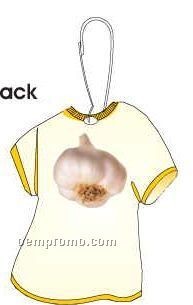 Garlic T-shirt Zipper Pull