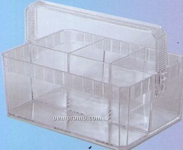 Plastic 4-compartment Buffet Caddy With Handle