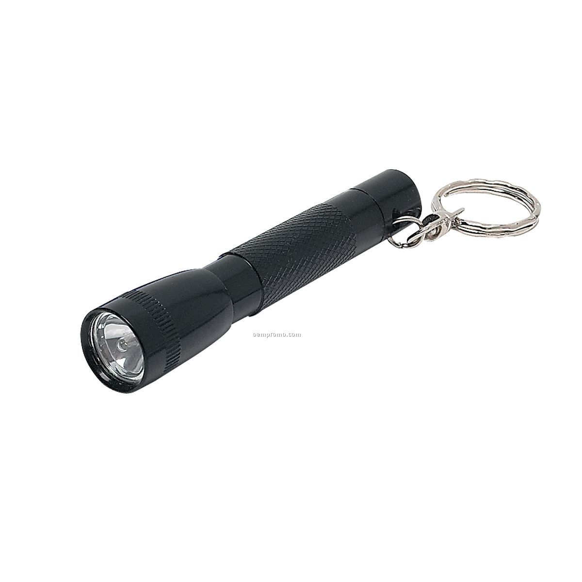 Small Black Flashlight Keychain