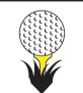 Stock Golf Tee Mascot Chenille Patch