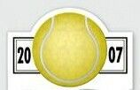 Tennis Sports Schedule Magnet