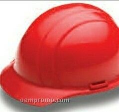 Americana Cap Hard Hat W/ 4 Point Slide Lock Suspension - Orange