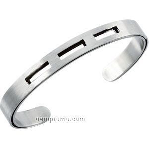 Gents' 8-1/2mm Stainless Steel Bracelet