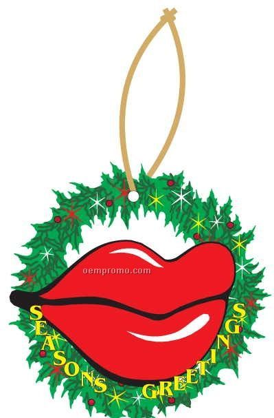 Lips Executive Wreath Ornament W/ Mirrored Back (10 Square Inch)