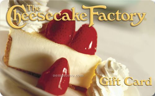 $10 The Cheesecake Factory Gift Card