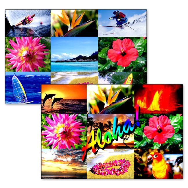 4"X6" Postcard, Hawaii Lenticular Flip Stock Design, Blank