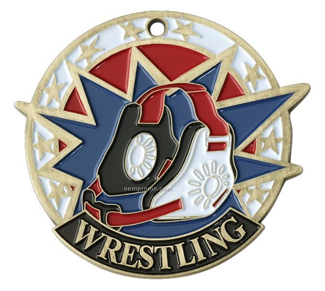 Medals, "Wrestling" - 2" Usa Sports Medals