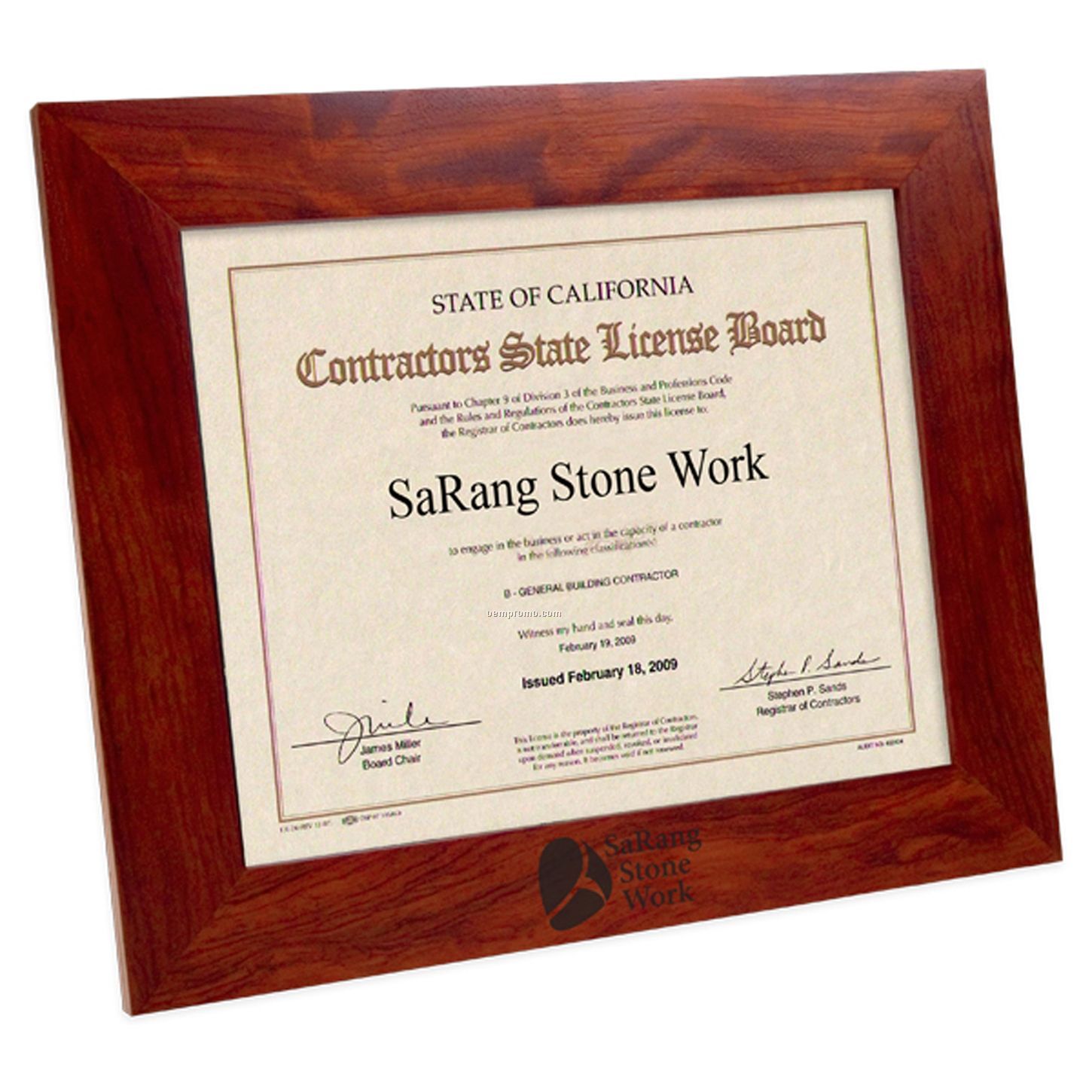 Rosewood Picture Frame / Certificate Frame (8"X10" Photo)