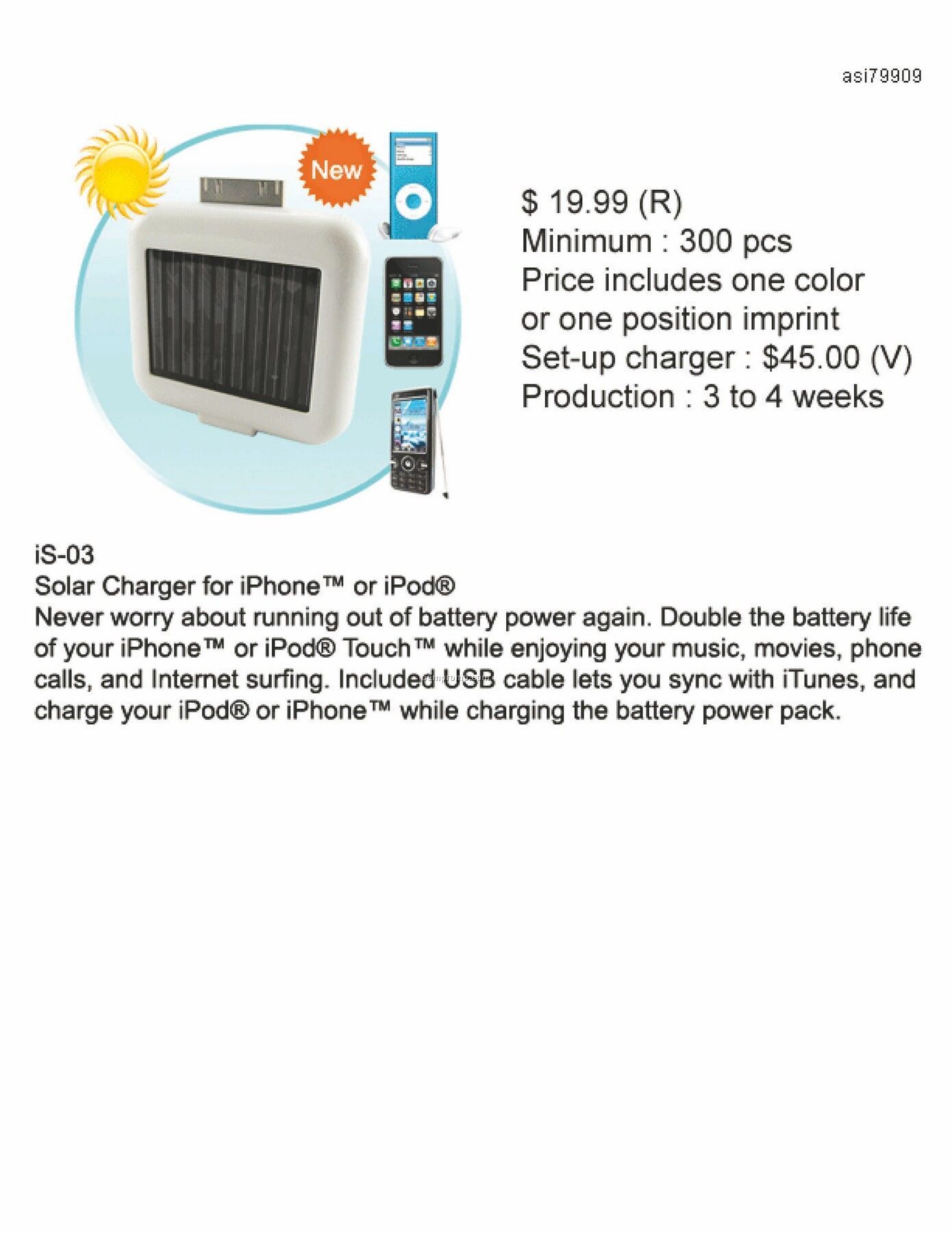 Solar Charger For Iphone, Ipod