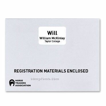 Heavyweight Registration Envelopes W/ Window - 1 Color (13"X10")