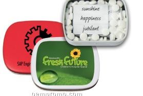 Joy Mints Rectangle Tin With Happy Word Magnets