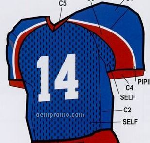 Youth Custom Football Uniform Jersey W/ Shoulder Piping