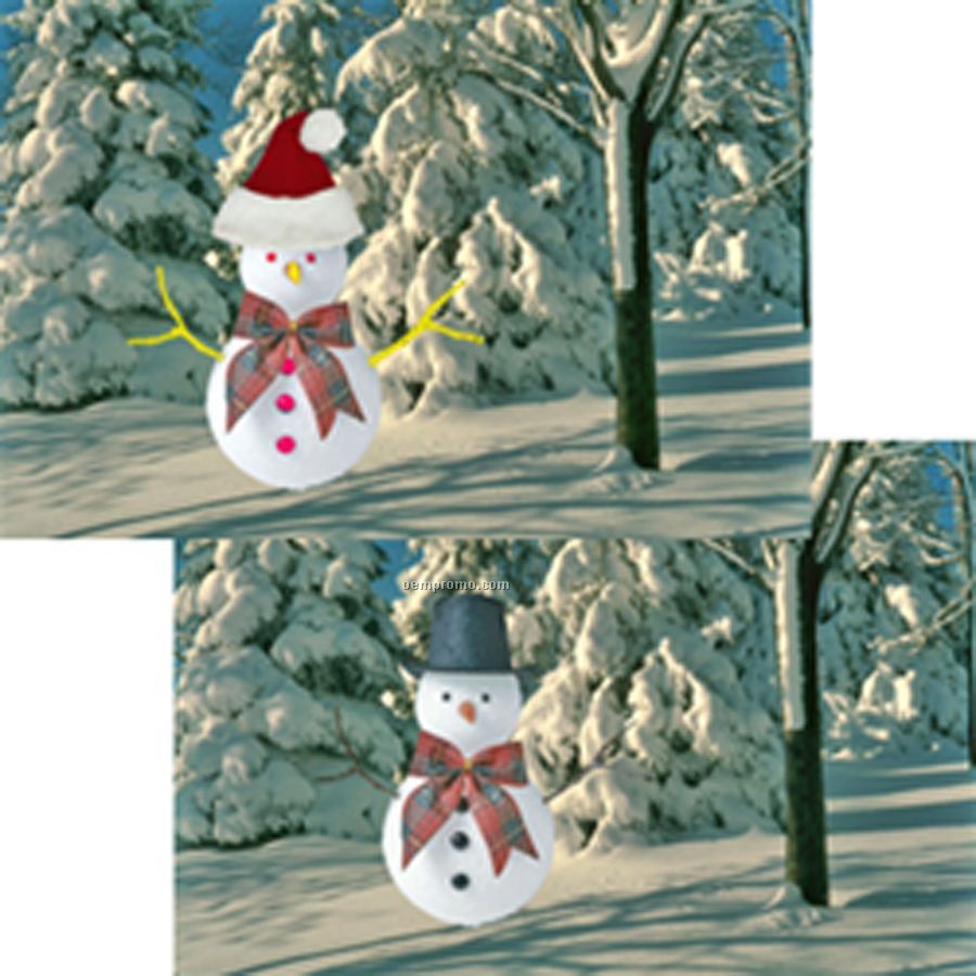 3d Lenticular Postcard (Snow Man)