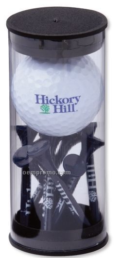 Dixon Eco Golf Ball Tube W/ 1 Ball & 9 Tees