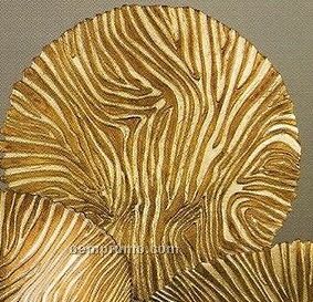 Elegance Turkish Glass Gold/ Brown Tableware - Plate (16")