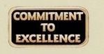 Motivational & Recognition Lapel Pin - Commitment To Excellence (7/8"X1/2")