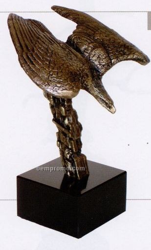 Determination Eagle Sculpture (9")