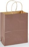 Hot Stamped Tinted Kraft Paper Shopping Bag (8