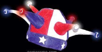 Patriotic Light-up Jester Hat