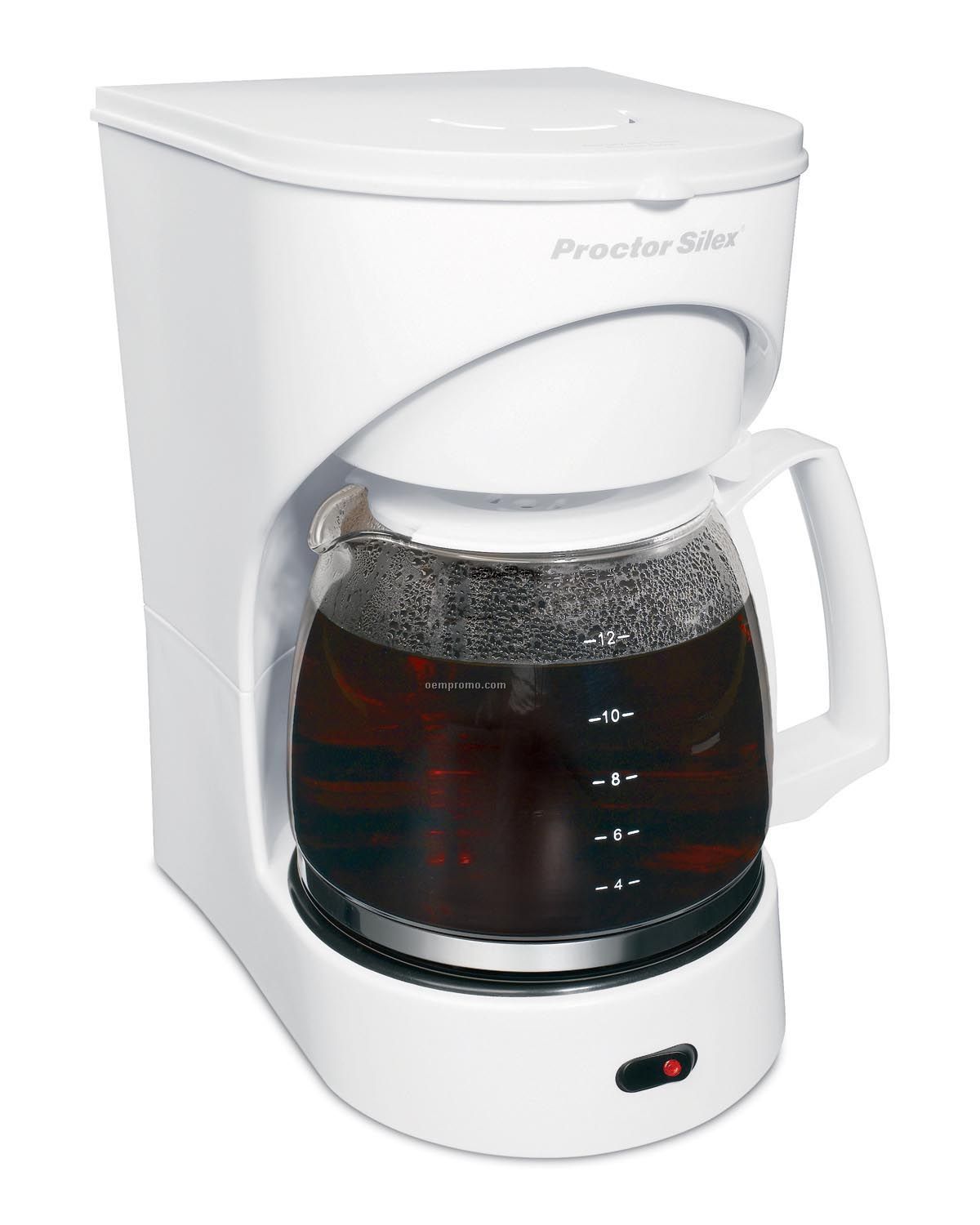 Proctor Silex Ps - 12 Cup Coffeemaker (White)