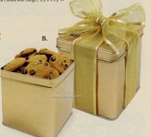 Chocolate Chip Mini Cookies In The Perfect Present Tin