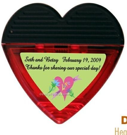 Heart Shaped Magnetic Memo Clip