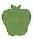 Mylar Shapes Apple (2")