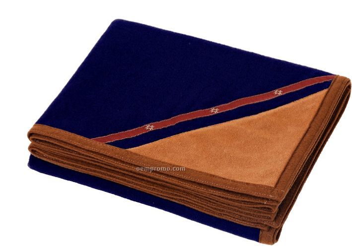 Navy Blue Camp Series Wool Blanket