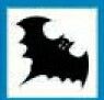 Holidays Stock Temporary Tattoo - Flying Bat (1.5"X1.5")