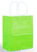 Hot Stamped Tinted Kraft Paper Shopping Bag (16