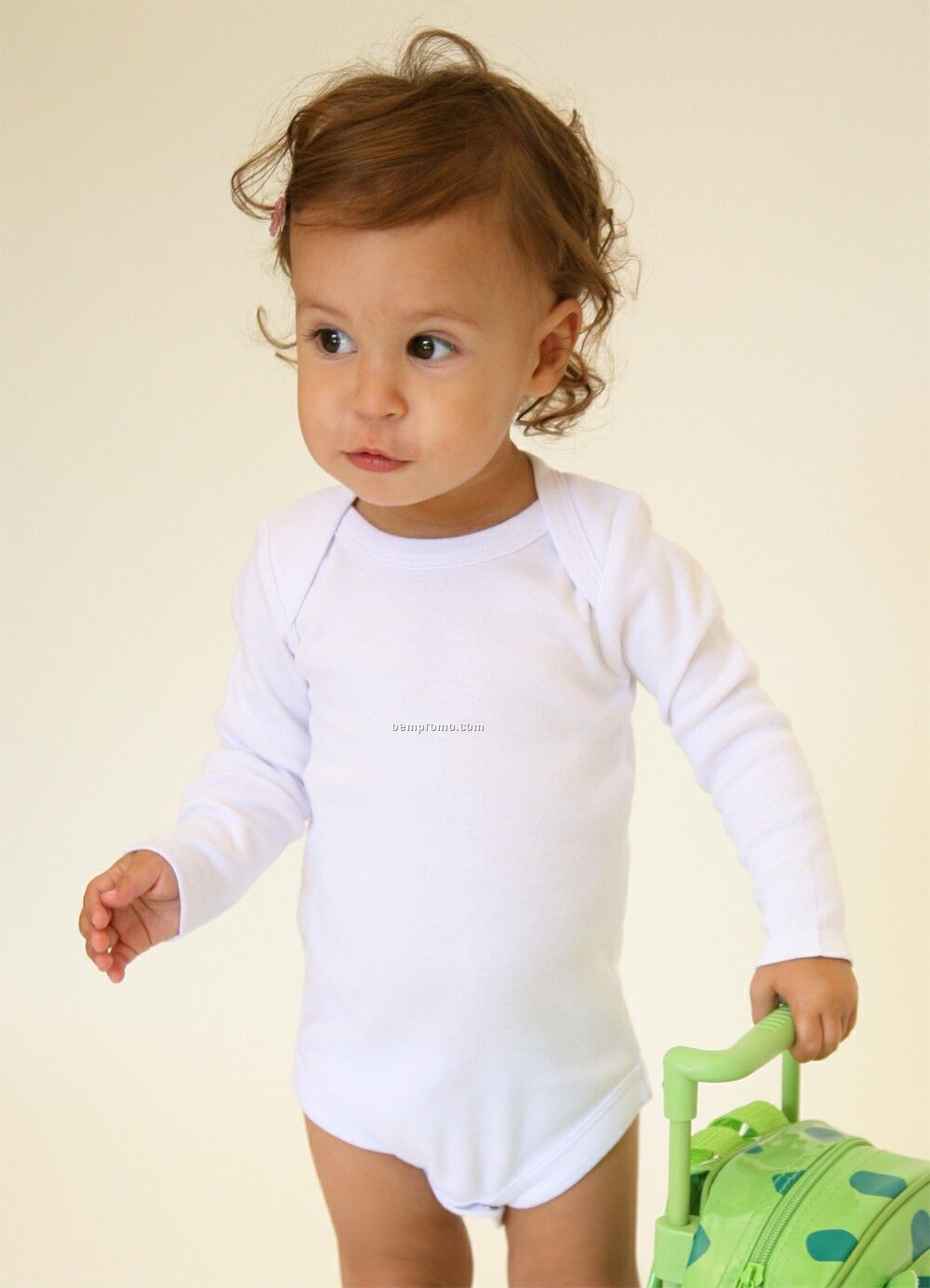 Infants Long Sleeve Lap Shoulder Onesie (6m-24m)