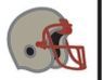 Stock Classic Football Helmet Mascot Chenille Patch