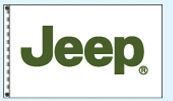 Stock Checker Dealer Logo Drape Flag - Jeep