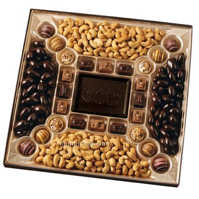 Custom Confection Box W/ Molded Chocolate Centerpiece (2-1/4 Lb.)