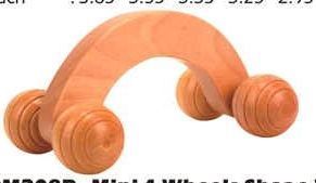 Mini 4 Wheel Shape Wooden Massager