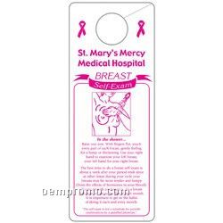Stock Breast Self Exam Shower Card/ Door Hanger