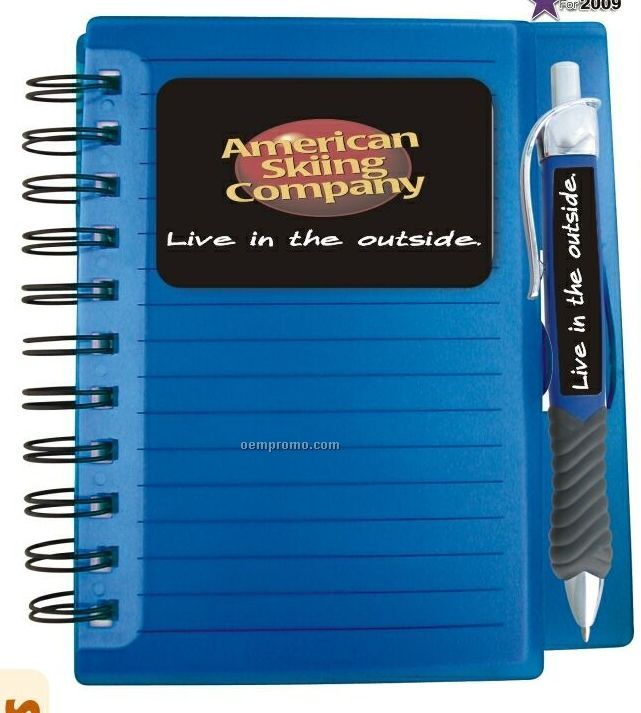 Translucent Hard Cover Notebook/Pen Set