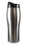 14 Oz. Stainless Tumbler W/ Plastic Liner And Lid