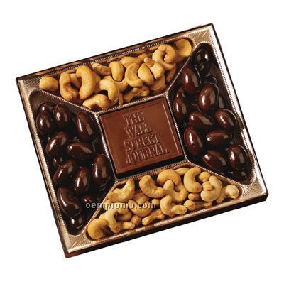 Custom Confection Box W/ Molded Chocolate Centerpiece (10 Oz.)