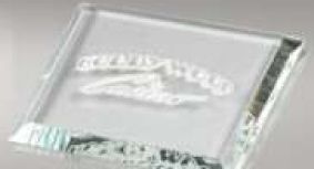 High End Clear Square Single Crystal Coaster