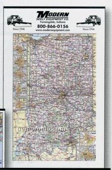 Large Full Apron Indiana State Map Calendar - After 05/31/11
